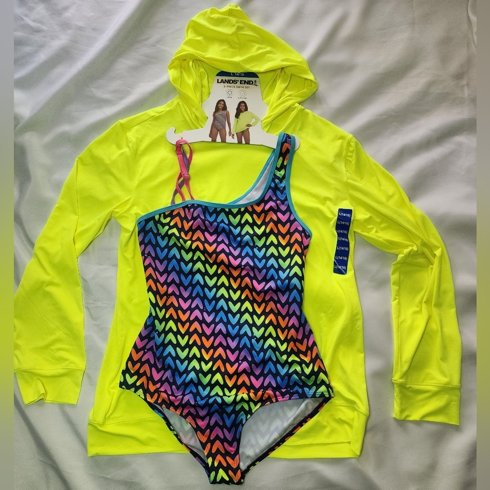 Lands' End Youth 2-piece Swim Set